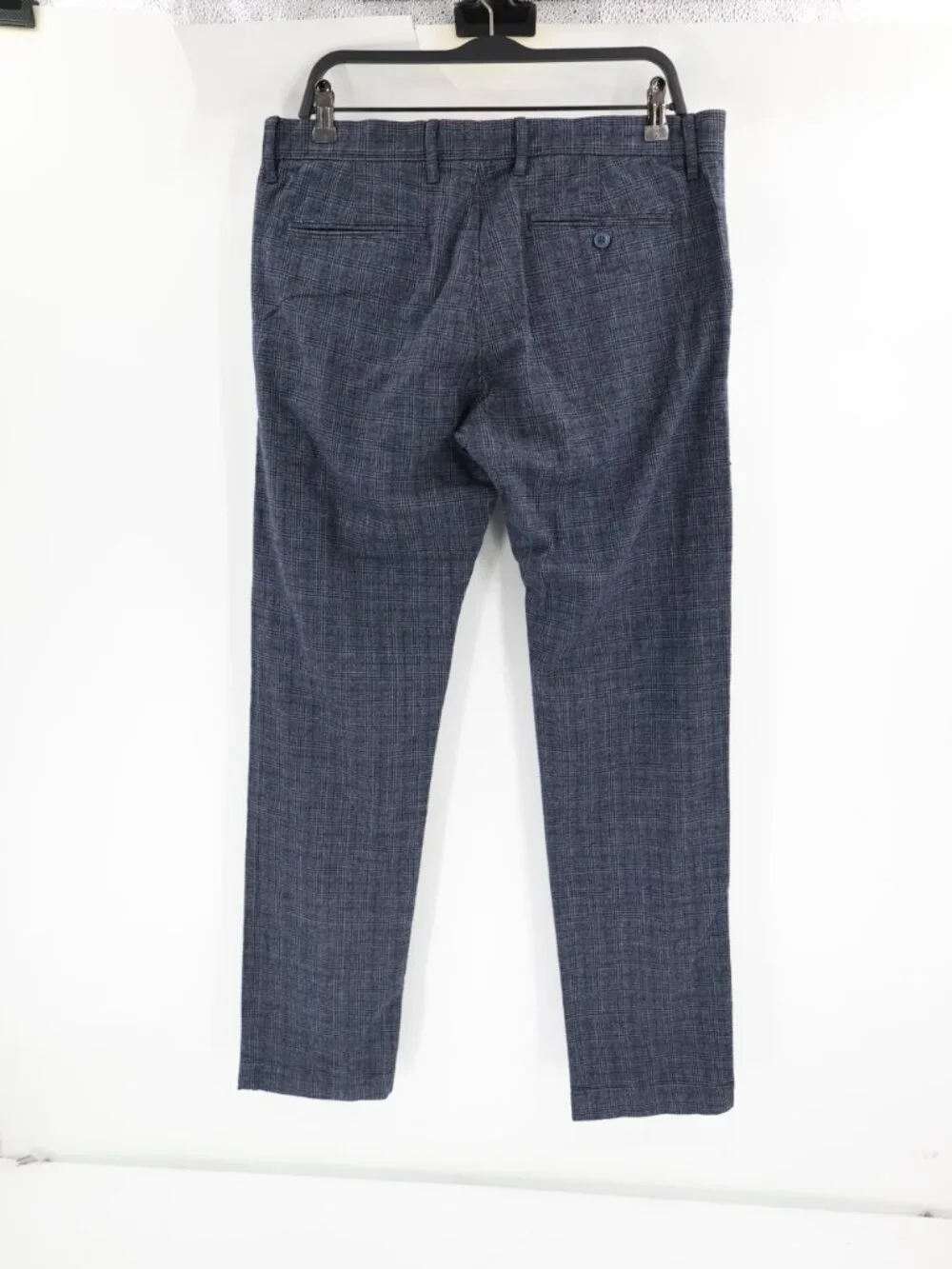 NWT J Crew 484 Pants Mens 32 L32 Slim Fit Brushed Twill Plaid Stretch Flat Front